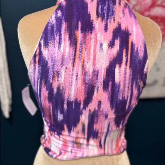 Tart Vibrant Purple and Pink Halter Top S. 2 for $20 - Picture 2 of 3